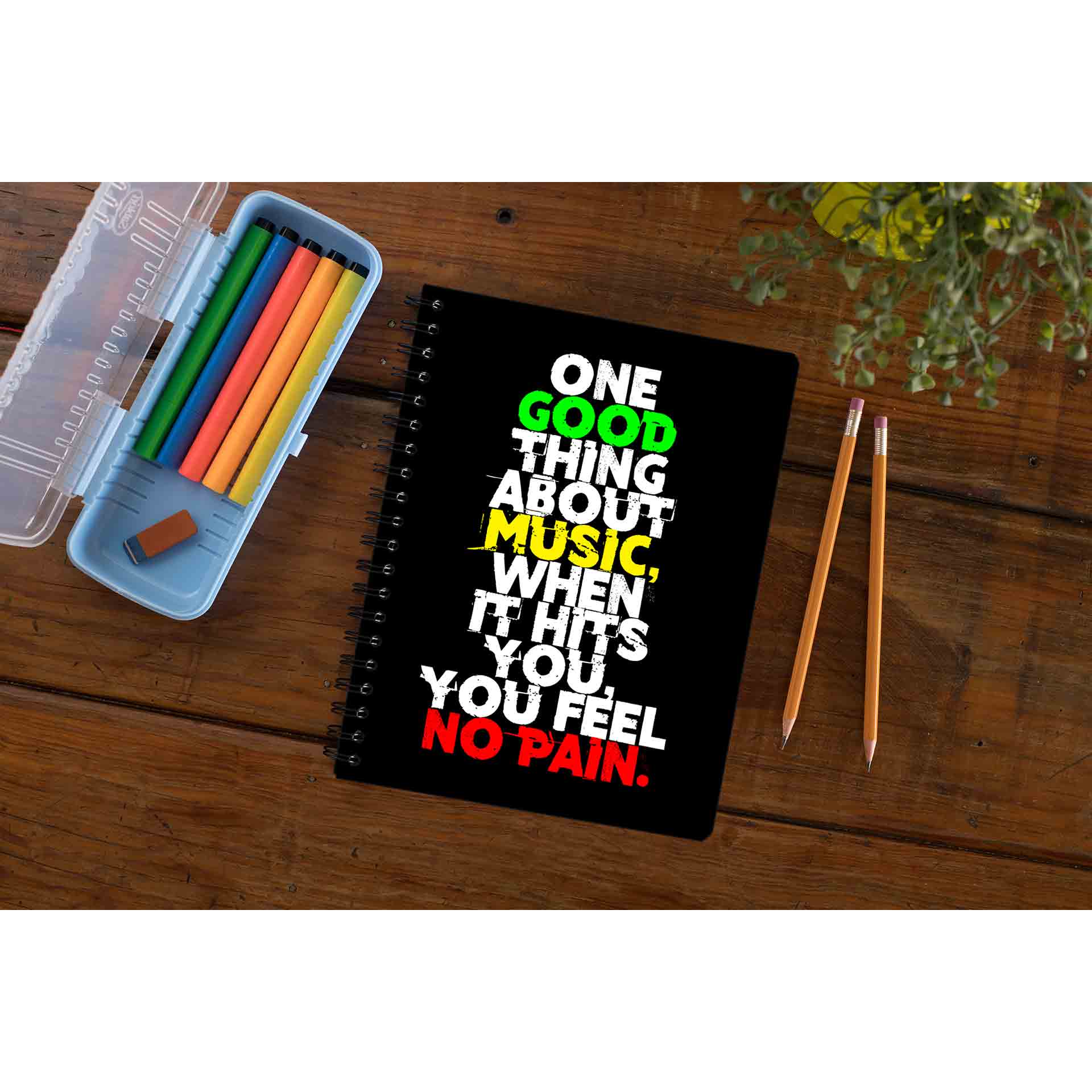 bob marley good thing about music notebook notepad diary buy online india the banyan tee tbt unruled