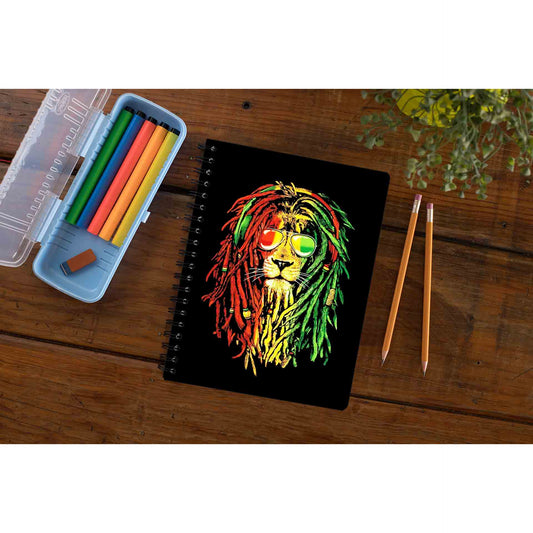 bob marley rasta lion notebook notepad diary buy online india the banyan tee tbt unruled