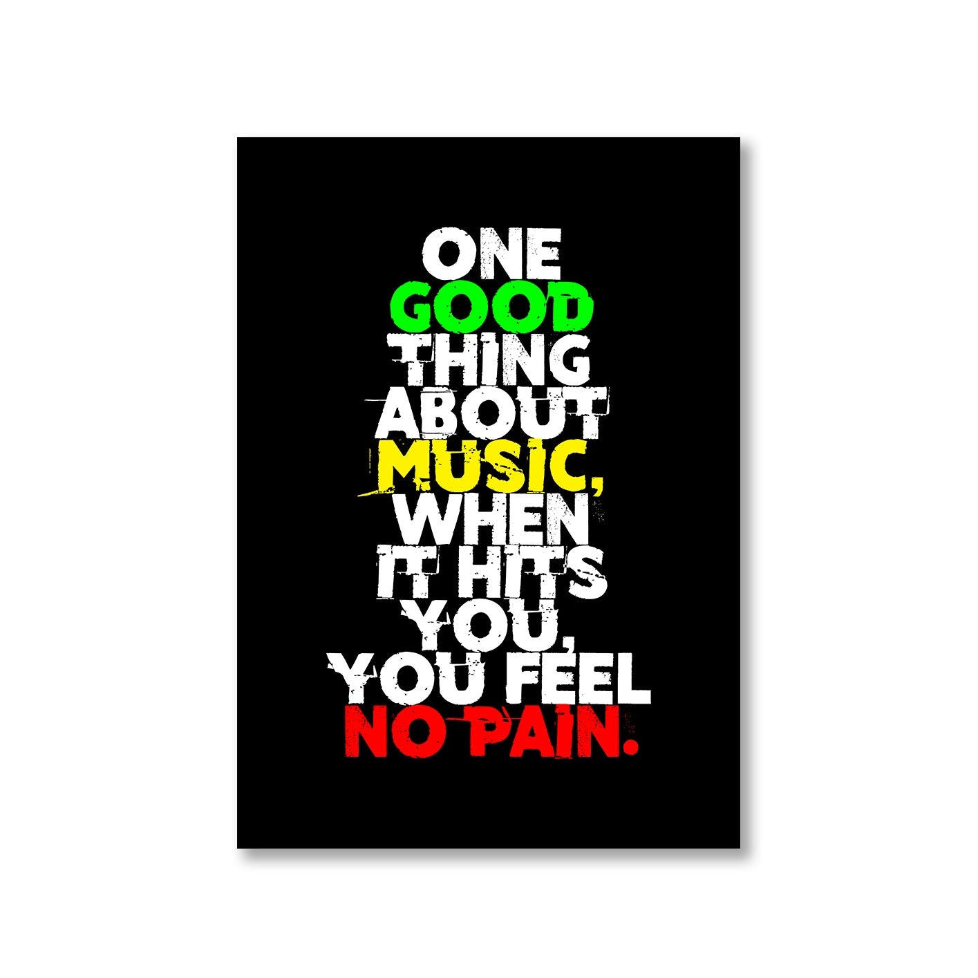 bob marley good thing about music poster wall art buy online india the banyan tee tbt a4