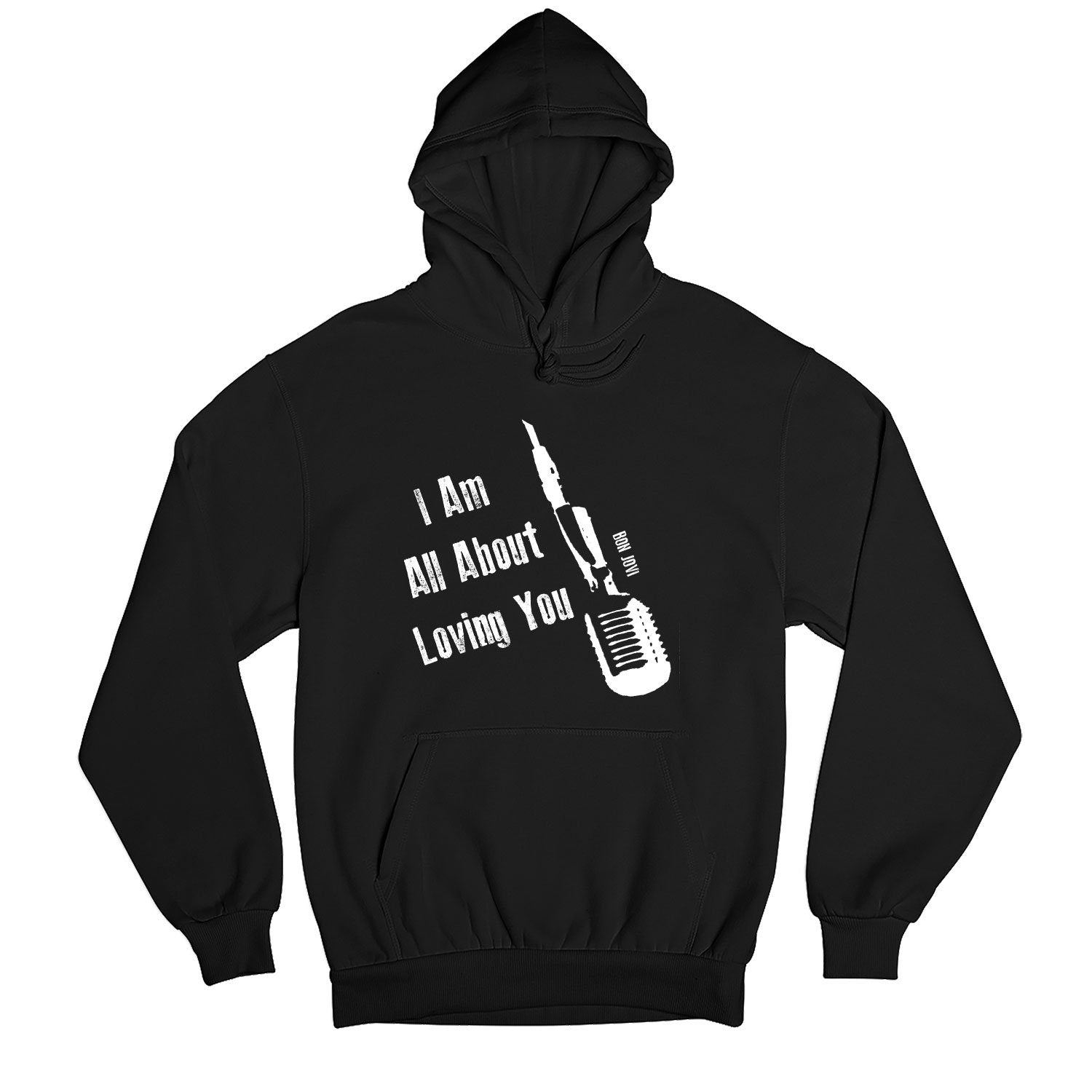 Bon Jovi Hoodie - All About Loving You Hooded Sweatshirt The Banyan Tee TBT