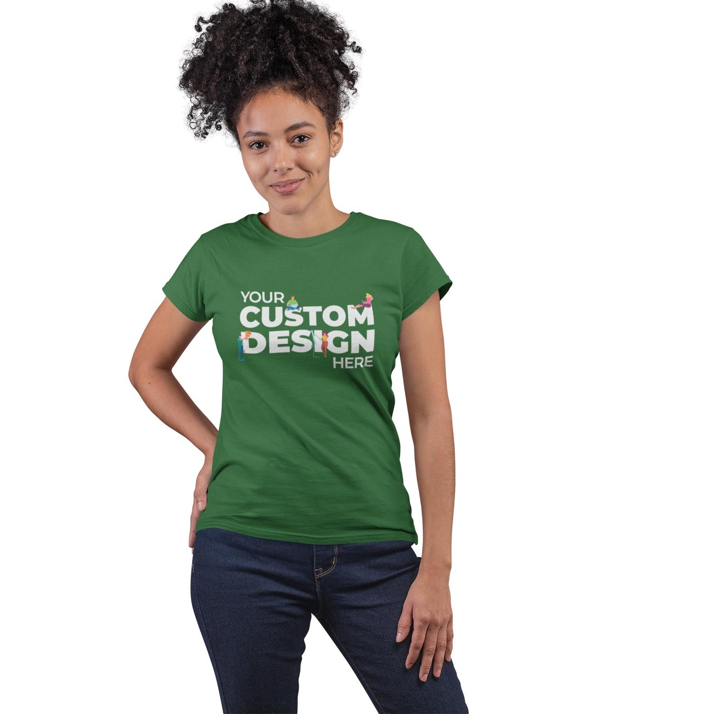 custom customizable personalised bottle green tops by the banyan tee cotton plain bottle green top for women india tops for girls tops for women