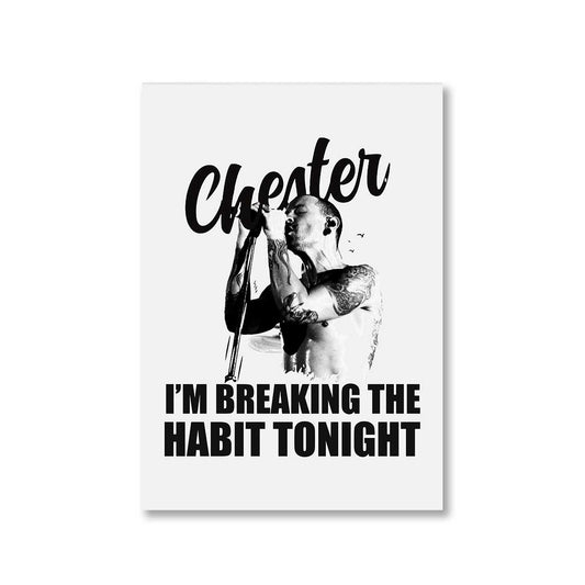 linkin park breaking the habit poster wall art buy online india the banyan tee tbt a4