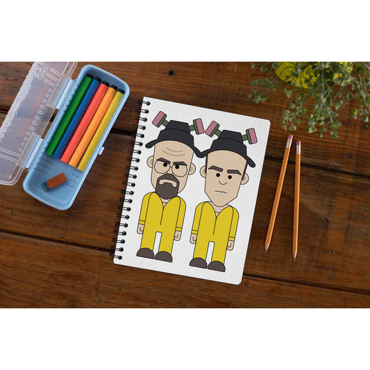 Breaking Bad Notebook by The Banyan Tee TBT - Walter White & Jesse