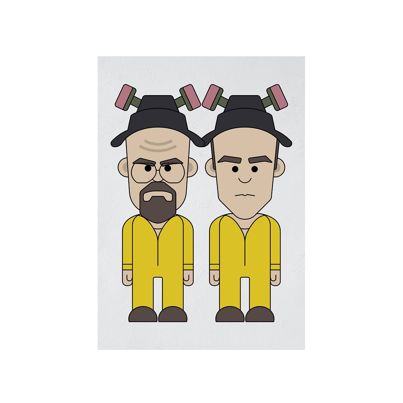 Breaking Bad Poster by The Banyan Tee TBT - Walter & Jesse