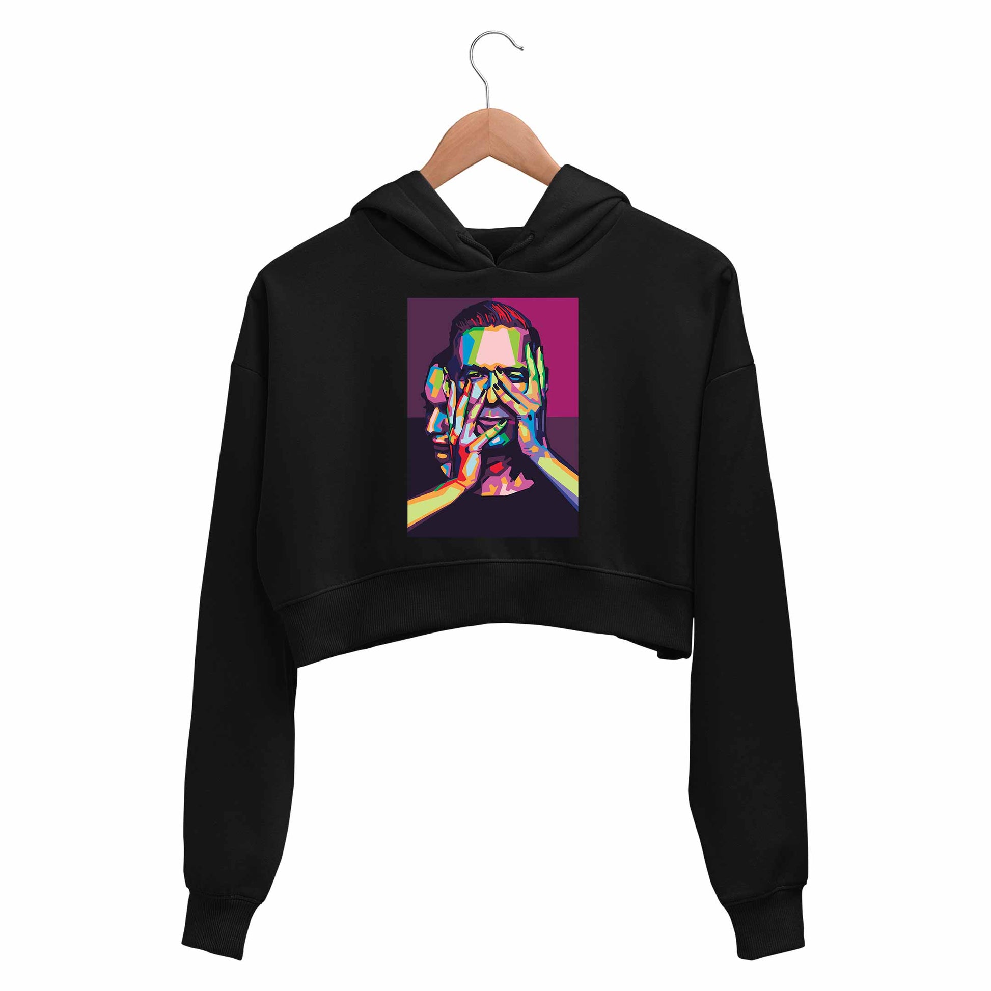 bryan adams bga pop art crop hoodie hooded sweatshirt upper winterwear music band buy online india the banyan tee tbt men women girls boys unisex black