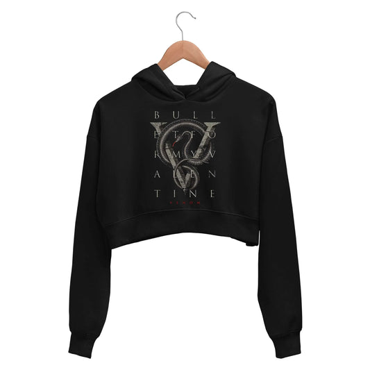 bullet for my valentine venom crop hoodie hooded sweatshirt upper winterwear music band buy online india the banyan tee tbt men women girls boys unisex black