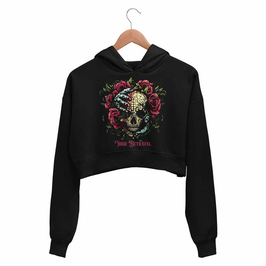 bullet for my valentine your betrayal crop hoodie hooded sweatshirt upper winterwear music band buy online india the banyan tee tbt men women girls boys unisex black