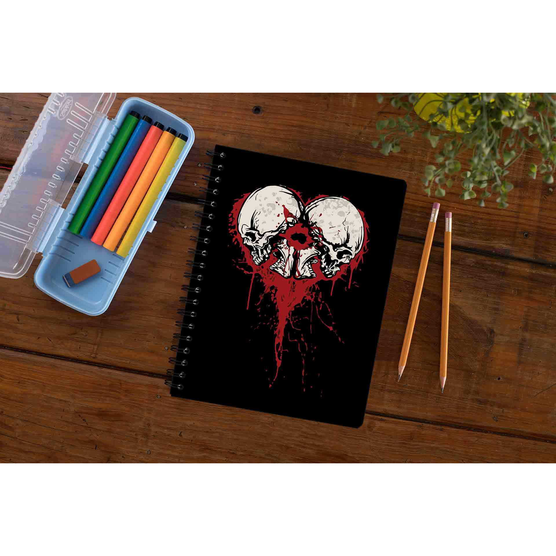 bullet for my valentine bullet heart notebook notepad diary buy online india the banyan tee tbt unruled