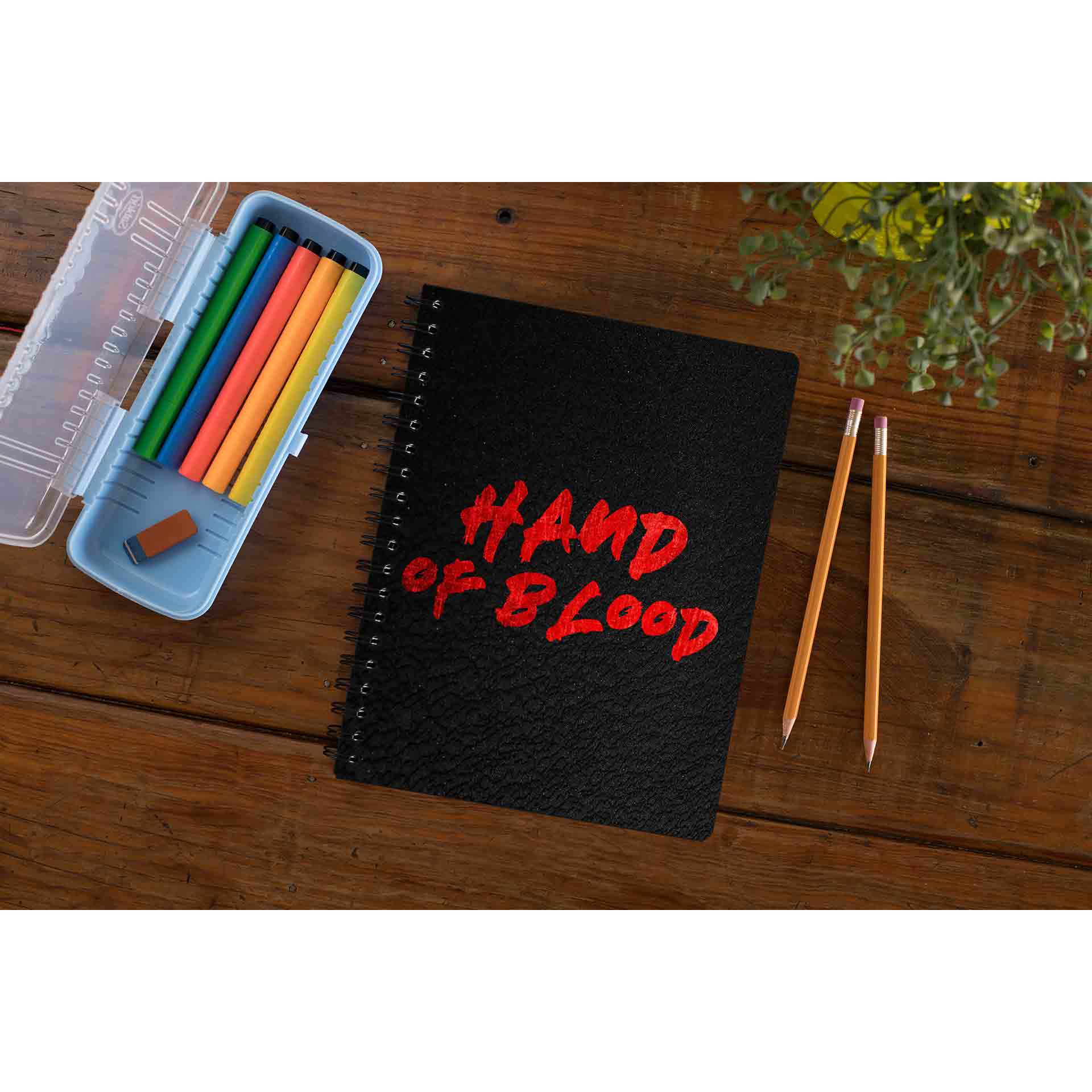 bullet for my valentine hand of blood notebook notepad diary buy online india the banyan tee tbt unruled