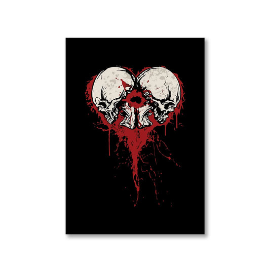 bullet for my valentine bullet heart poster wall art buy online india the banyan tee tbt a4