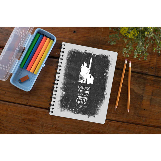 linkin park castle of glass notebook notepad diary buy online india the banyan tee tbt unruled