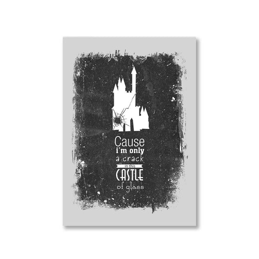 linkin park castle of glass poster wall art buy online india the banyan tee tbt a4