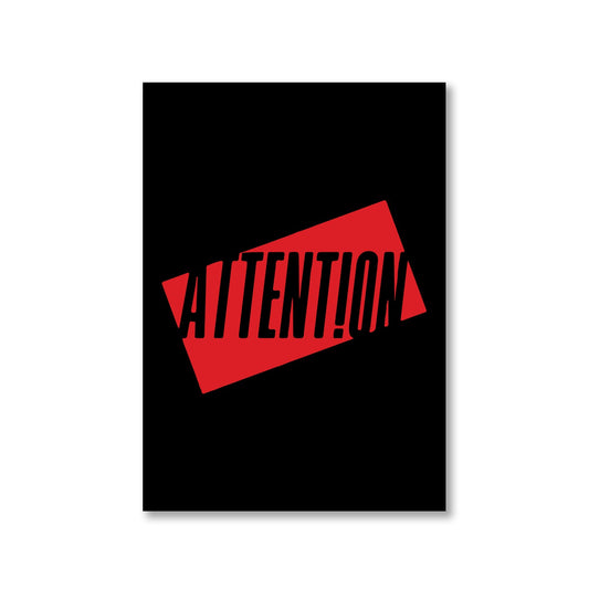 charlie puth attention poster wall art buy online india the banyan tee tbt a4