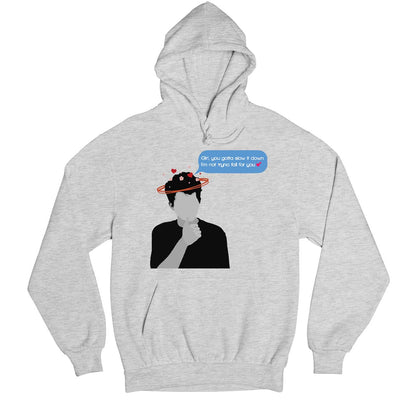 charlie puth slow it down hoodie hooded sweatshirt winterwear music band buy online india the banyan tee tbt men women girls boys unisex gray girl you gotta slow it down i'm not tryna fall for you