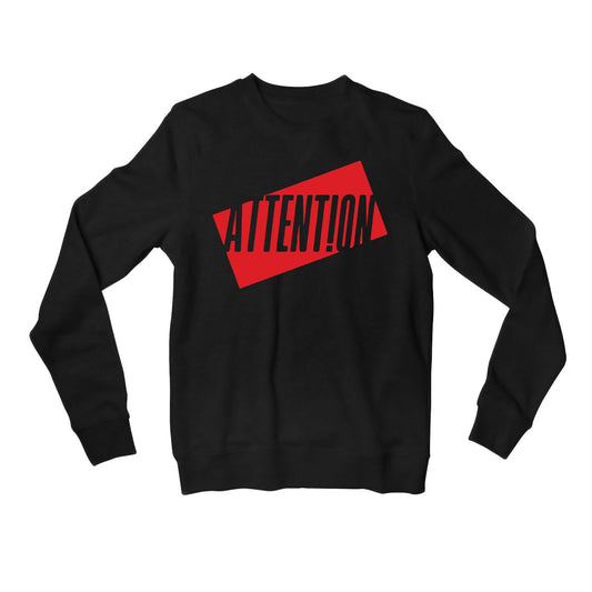 charlie puth attention sweatshirt upper winterwear music band buy online india the banyan tee tbt men women girls boys unisex black