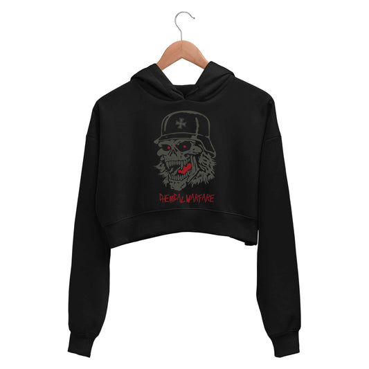 slayer chemical warfare crop hoodie hooded sweatshirt upper winterwear music band buy online india the banyan tee tbt men women girls boys unisex black