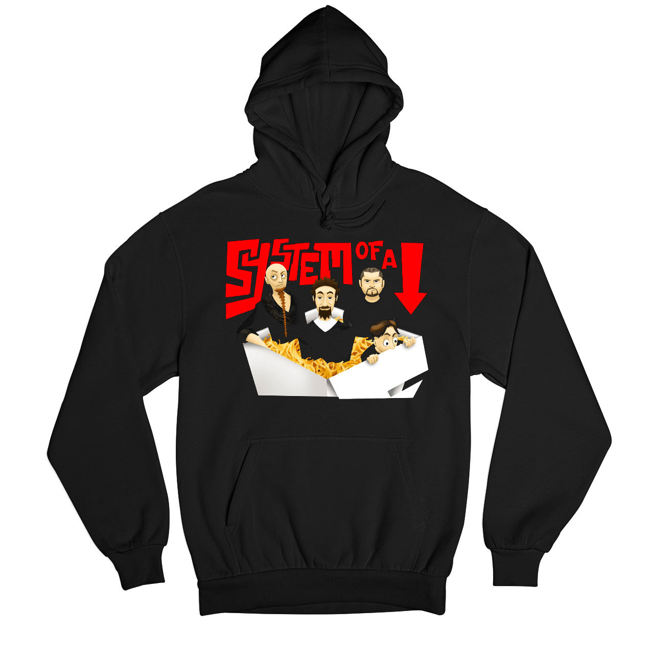 system of a down chopsuey cartoon hoodie hooded sweatshirt winterwear music band buy online india the banyan tee tbt men women girls boys unisex black