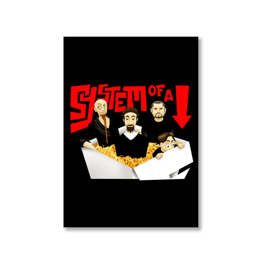 system of a down chopsuey cartoon poster wall art buy online india the banyan tee tbt a4