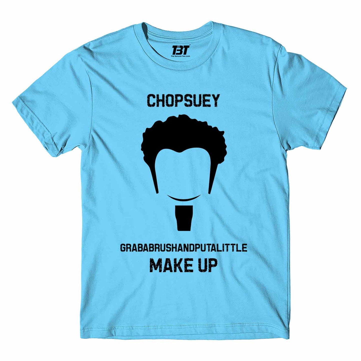 system of a down chopsuey t-shirt music band buy online india the banyan tee tbt men women girls boys unisex sky blue