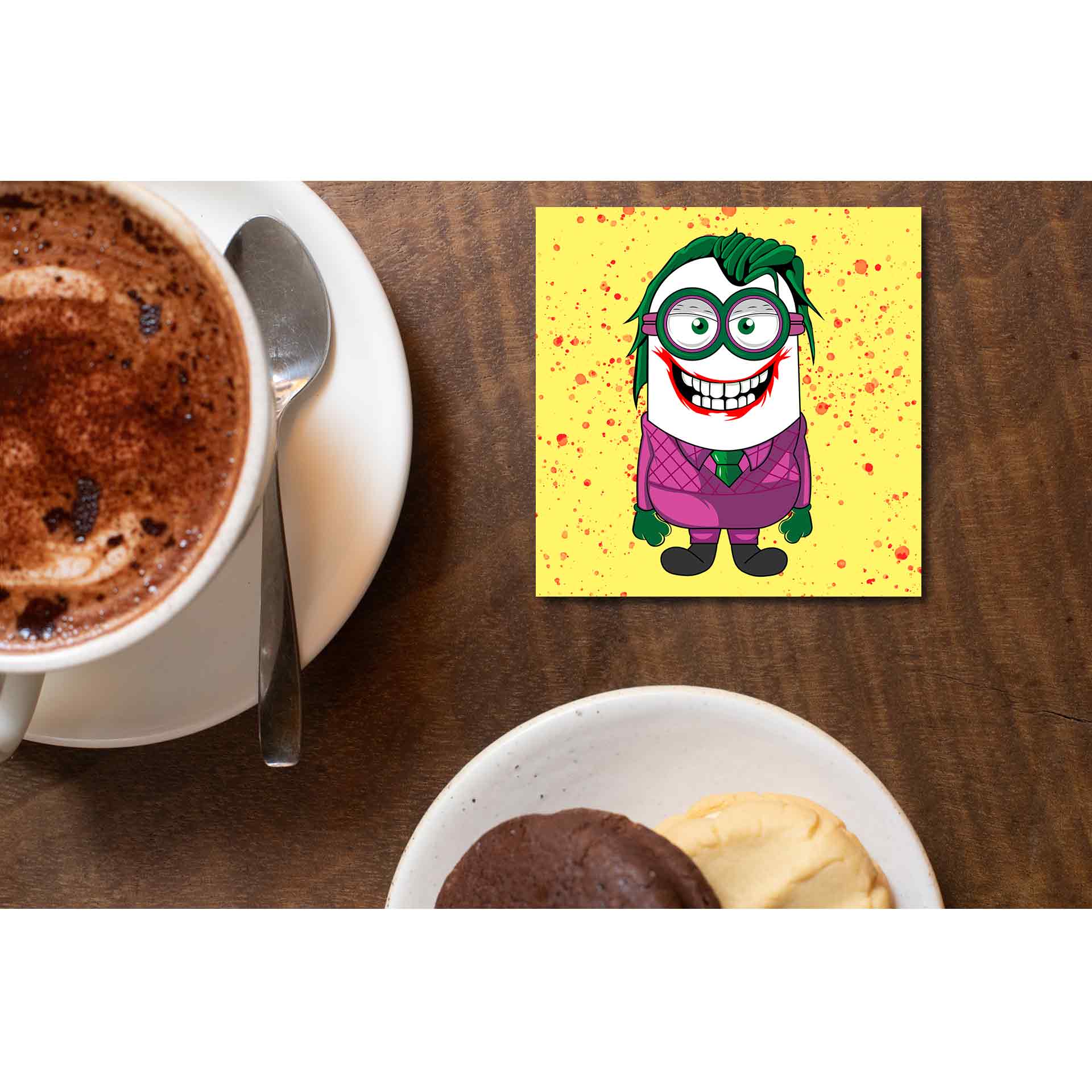minions coaster - joker coasters the banyan tee tbt tea set of 6 india set table online set of 2 for cups mdf wooden