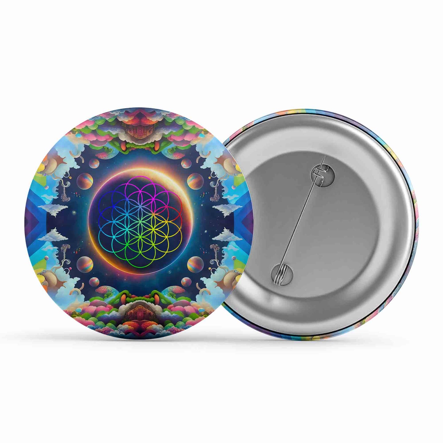 coldplay kaleidoscopic dreams badge pin button music band buy online india the banyan tee tbt men women girls boys unisex  