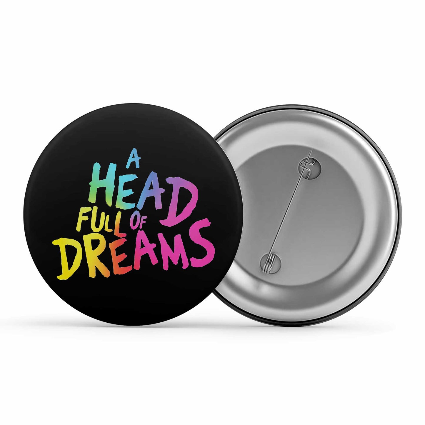 coldplay a head full of dreams badge pin button music band buy online india the banyan tee tbt men women girls boys unisex