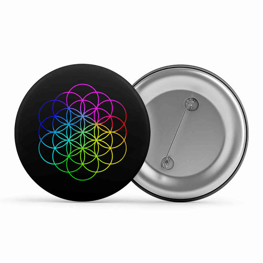 coldplay flower of life badge pin button music band buy online india the banyan tee tbt men women girls boys unisex