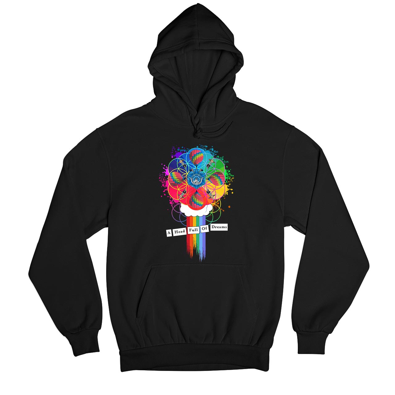 coldplay a head full of dreams hoodie hooded sweatshirt winterwear music band buy online india the banyan tee tbt men women girls boys unisex black