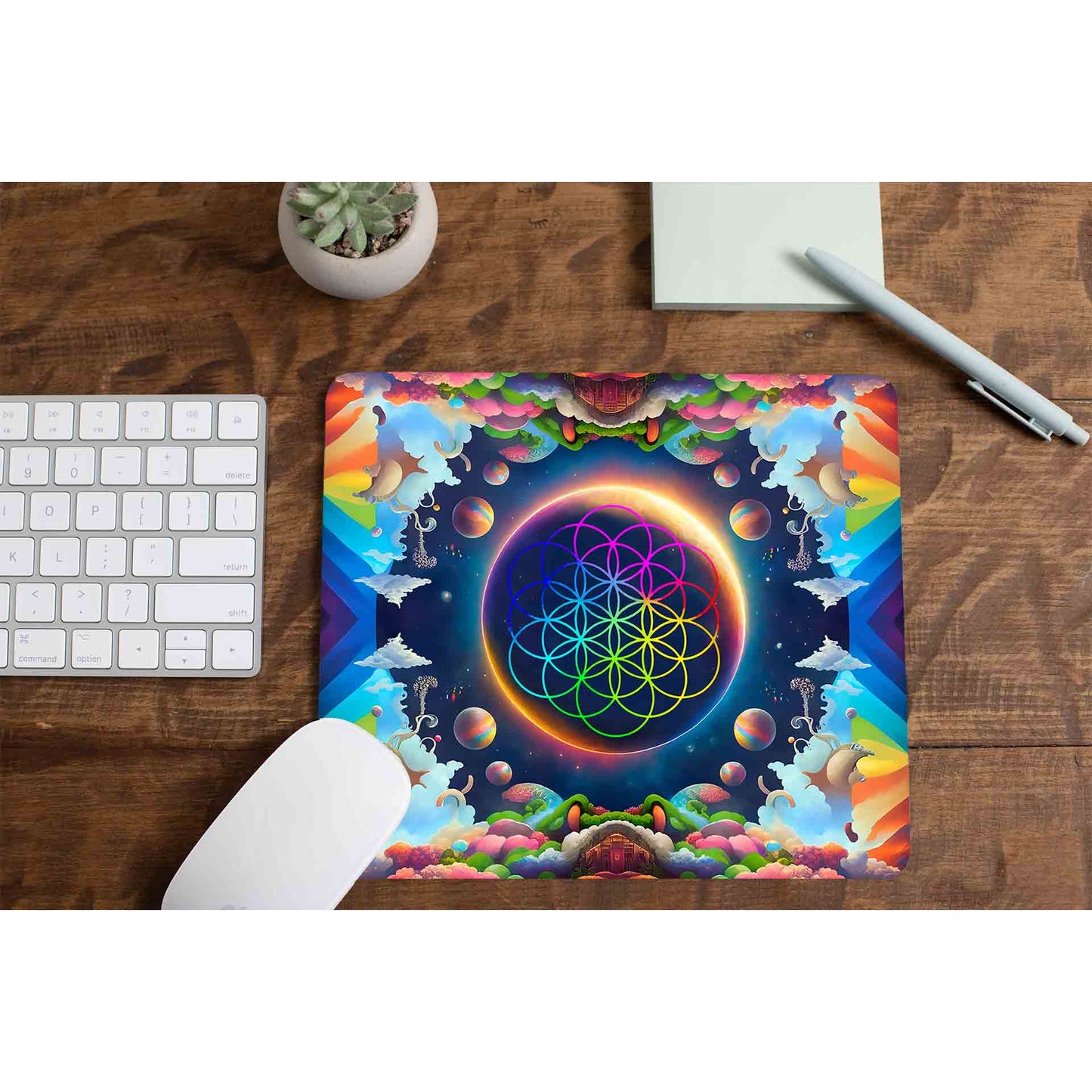 coldplay kaleidoscopic dreams mousepad logitech large anime music band buy online india the banyan tee tbt men women girls boys unisex  