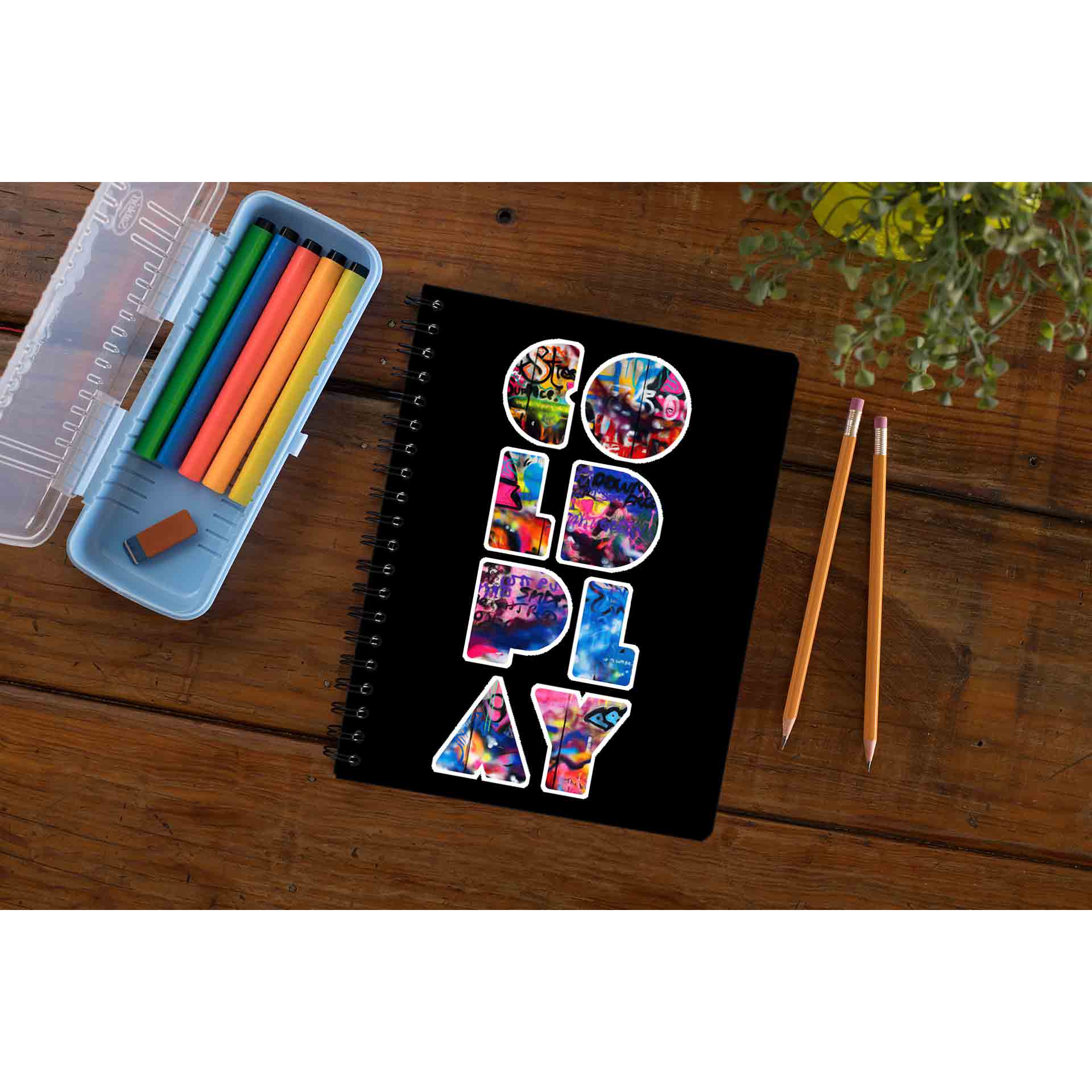 coldplay grafitti art notebook notepad diary buy online india the banyan tee tbt unruled