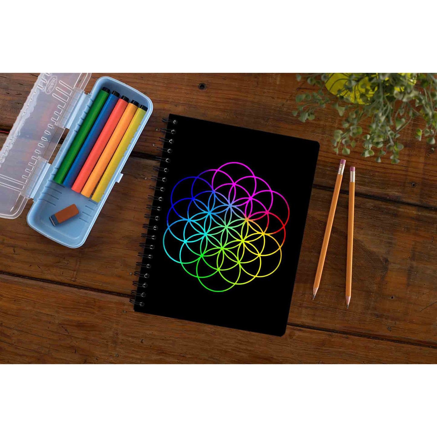 coldplay flower of life notebook notepad diary buy online india the banyan tee tbt unruled