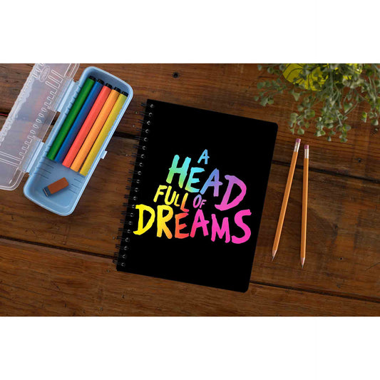 coldplay a head full of dreams notebook notepad diary buy online india the banyan tee tbt unruled