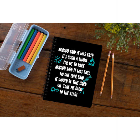 coldplay the scientist notebook notepad diary buy online india the banyan tee tbt unruled