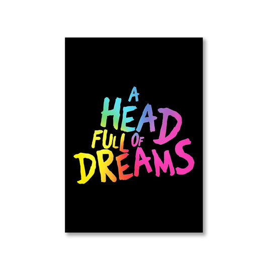 coldplay a head full of dreams poster wall art buy online india the banyan tee tbt a4