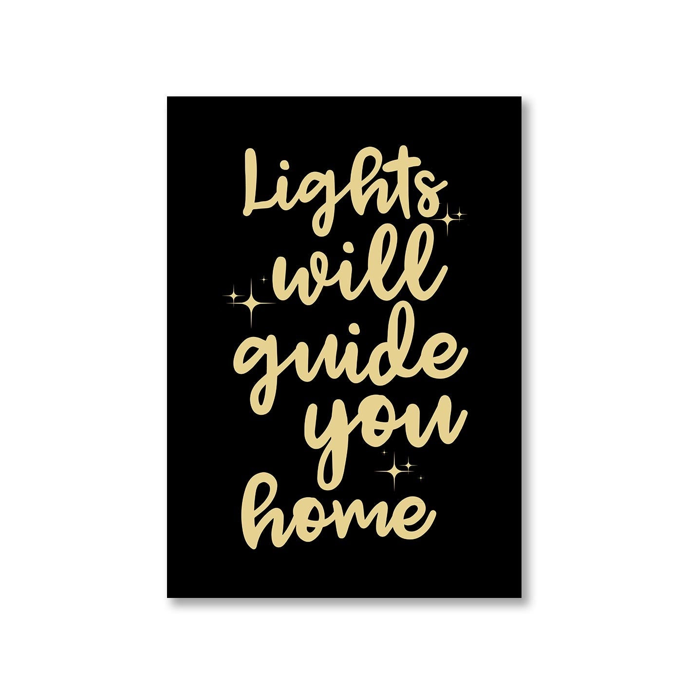 coldplay lights will guide you home poster wall art buy online india the banyan tee tbt a4 fix you