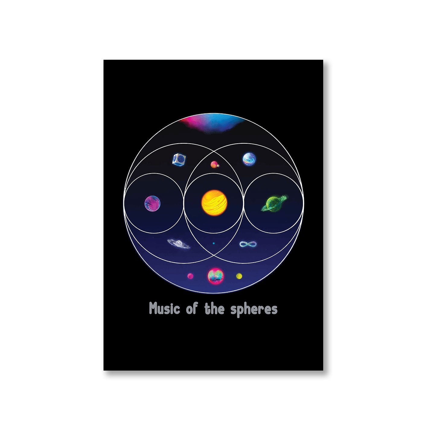 coldplay music of the spheres poster wall art buy online india the banyan tee tbt a4