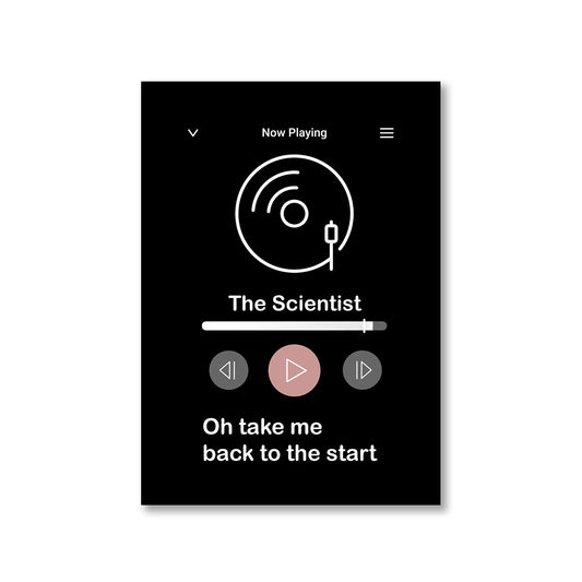 coldplay the scientist poster wall art buy online india the banyan tee tbt a4