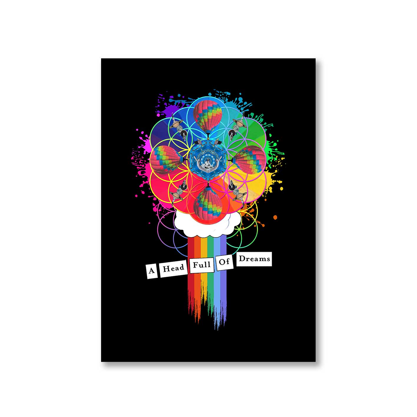 coldplay a head full of dreams poster wall art buy online india the banyan tee tbt a4
