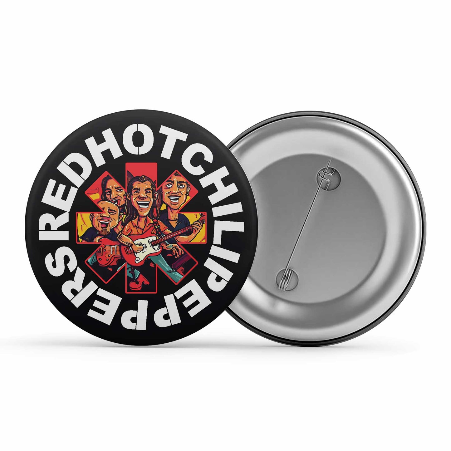 red hot chili peppers cool art badge pin button music band buy online india the banyan tee tbt men women girls boys unisex