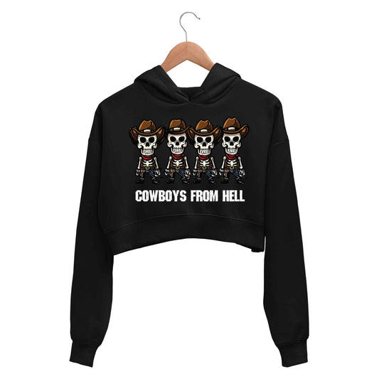 pantera cowboys from hell toon crop hoodie hooded sweatshirt upper winterwear music band buy online india the banyan tee tbt men women girls boys unisex black