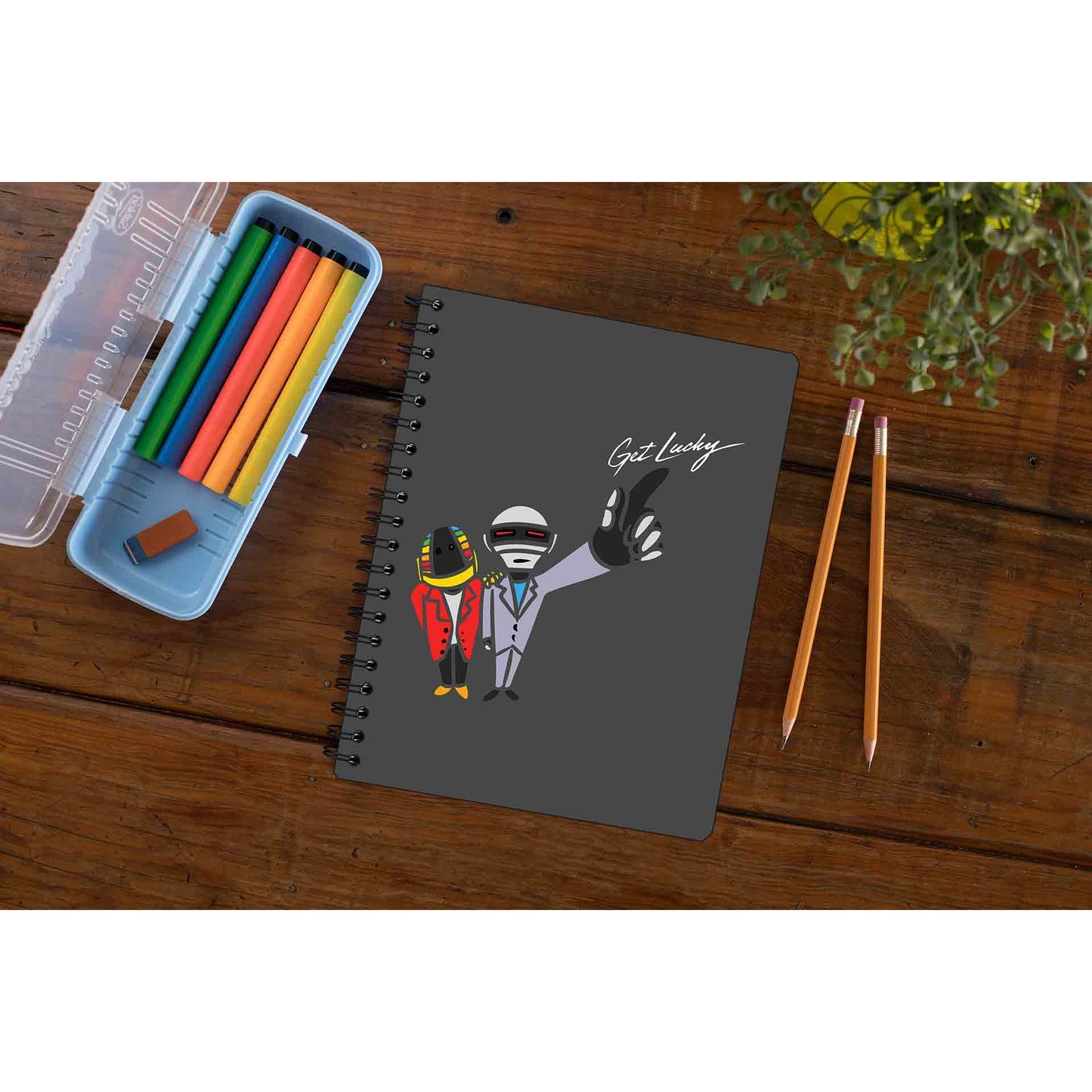 daft punk get lucky notebook notepad diary buy online india the banyan tee tbt unruled