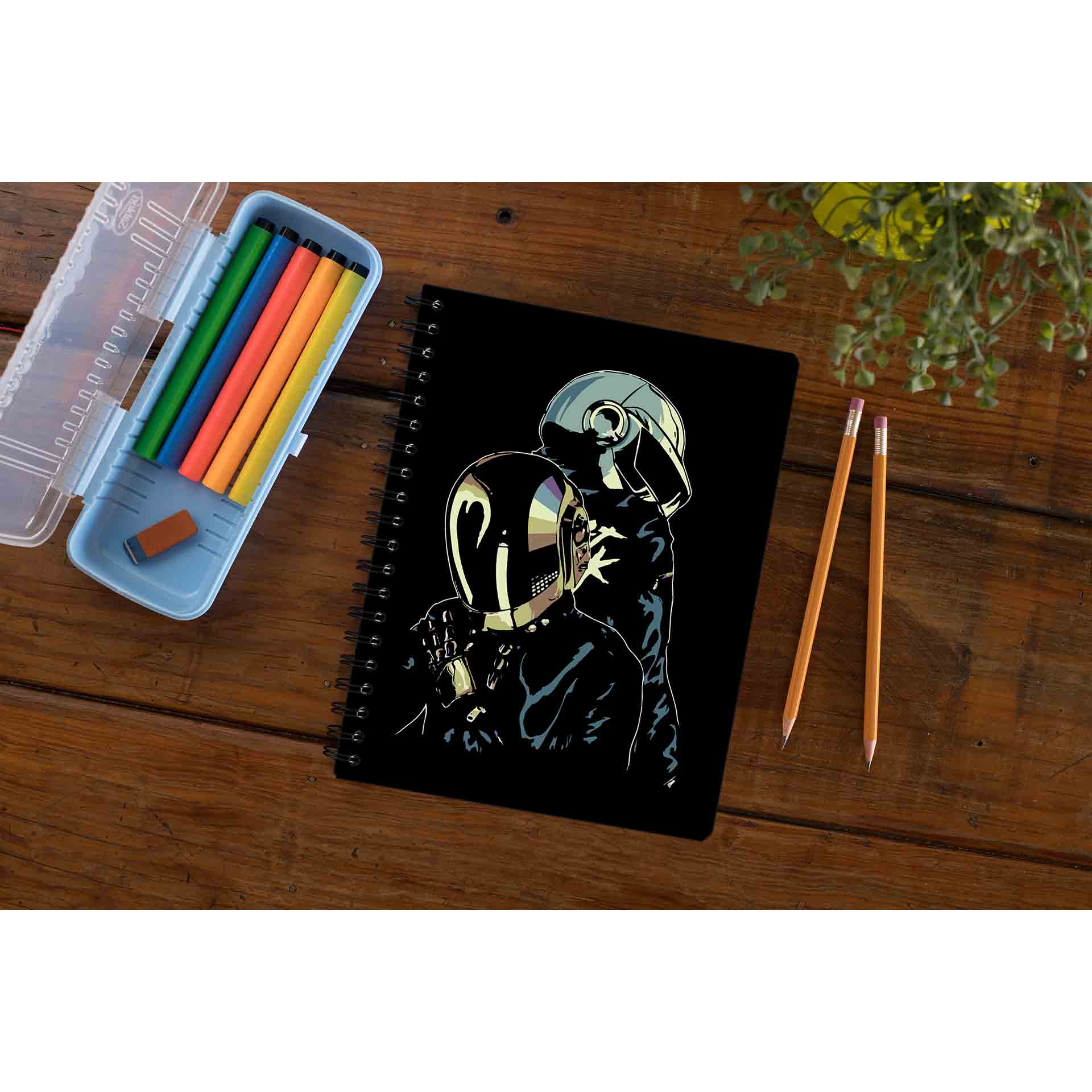 daft punk the duo notebook notepad diary buy online india the banyan tee tbt unruled