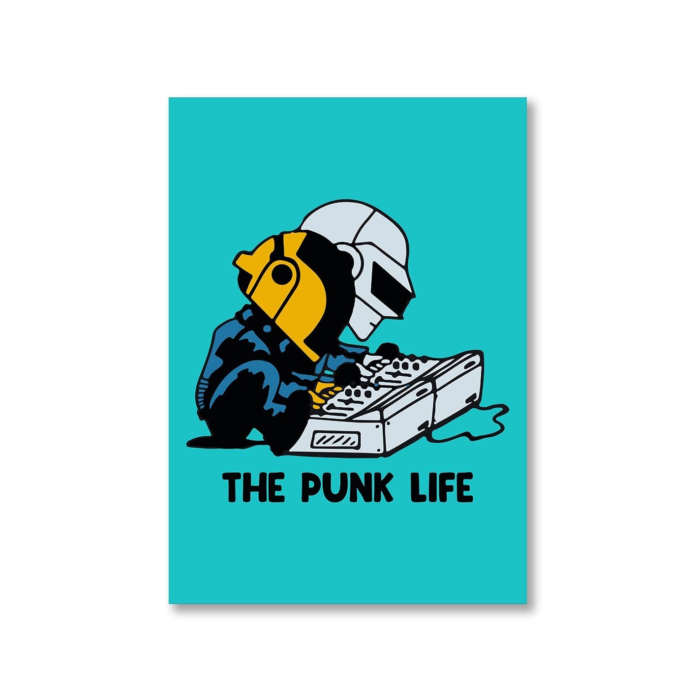 daft punk the punk life poster wall art buy online india the banyan tee tbt a4