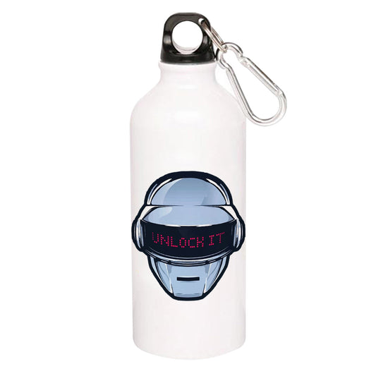 daft punk unlock it sipper steel water bottle flask gym shaker music band buy online india the banyan tee tbt men women girls boys unisex