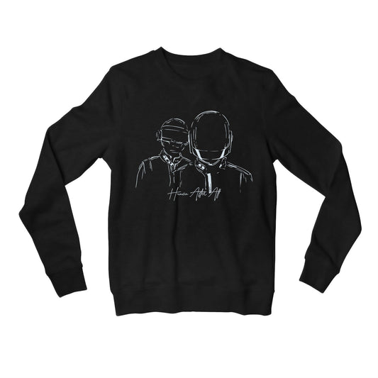 daft punk human after all sweatshirt upper winterwear music band buy online india the banyan tee tbt men women girls boys unisex black