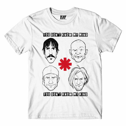 red hot chili peppers dark necessities t-shirt music band buy online india the banyan tee tbt men women girls boys unisex white