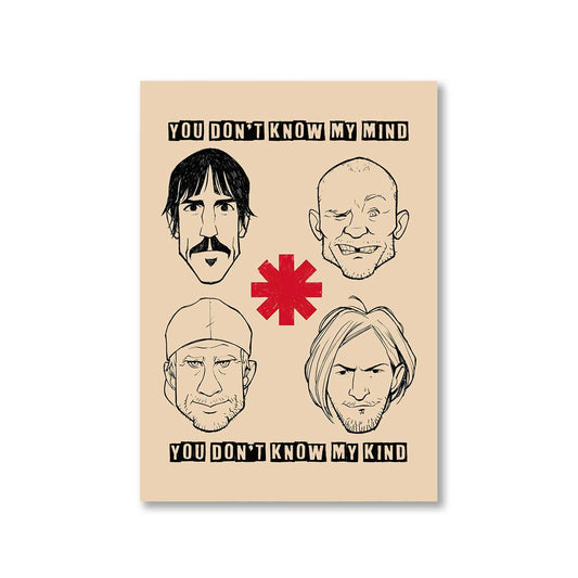 red hot chili peppers dark necessities poster wall art buy online india the banyan tee tbt a4