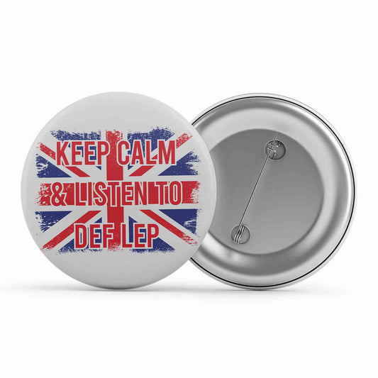 def leppard keep calm badge pin button music band buy online india the banyan tee tbt men women girls boys unisex  and listen to def leppard