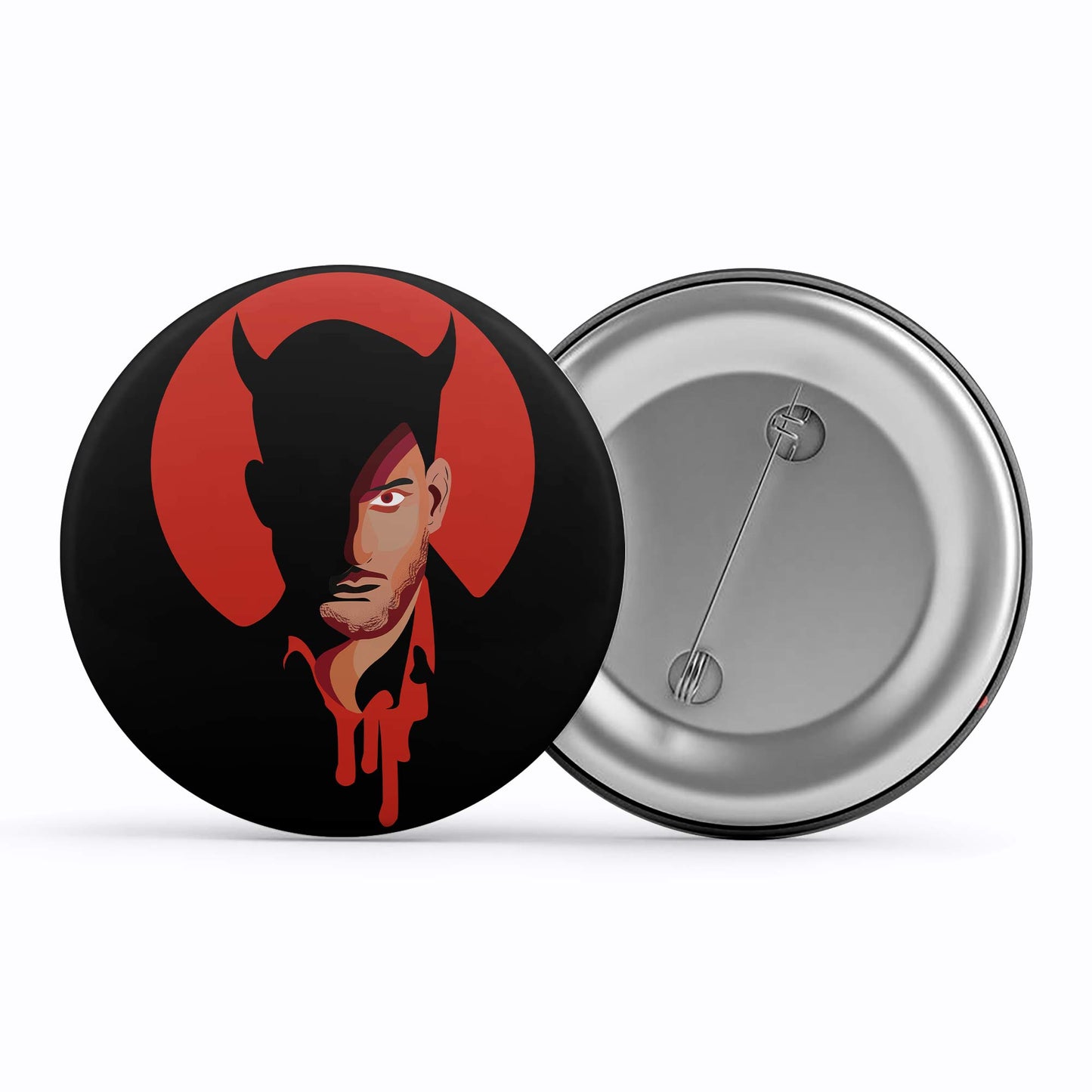Lucifer Badge - Metal Pin Button The Banyan Tee TBT