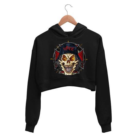 slayer disciple crop hoodie hooded sweatshirt upper winterwear music band buy online india the banyan tee tbt men women girls boys unisex black